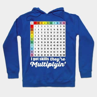 I Got Skills They're Multiplyin' Funny Math Hoodie